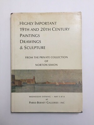 Important 19th & 20th Century Paintings, Drawing & Sculpture of Norton Simon