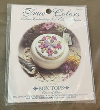 True Colors Ribbon Embroidery Kit Box Top SR9103 Cluster Of Roses