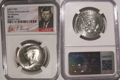 2024 P Kennedy Half Dollar 50c NGC MS 68 First Releases