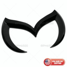 Mazda 3d Gloss Black Bat Batman Style Back Trunk Emblem Badge Sticker Sport