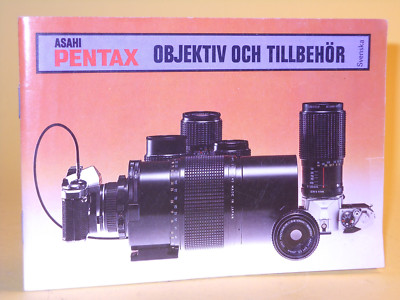 Original(!) ASAHI PENTAX OBJEKTIV OCH TILLBEHÖR - in Swedish