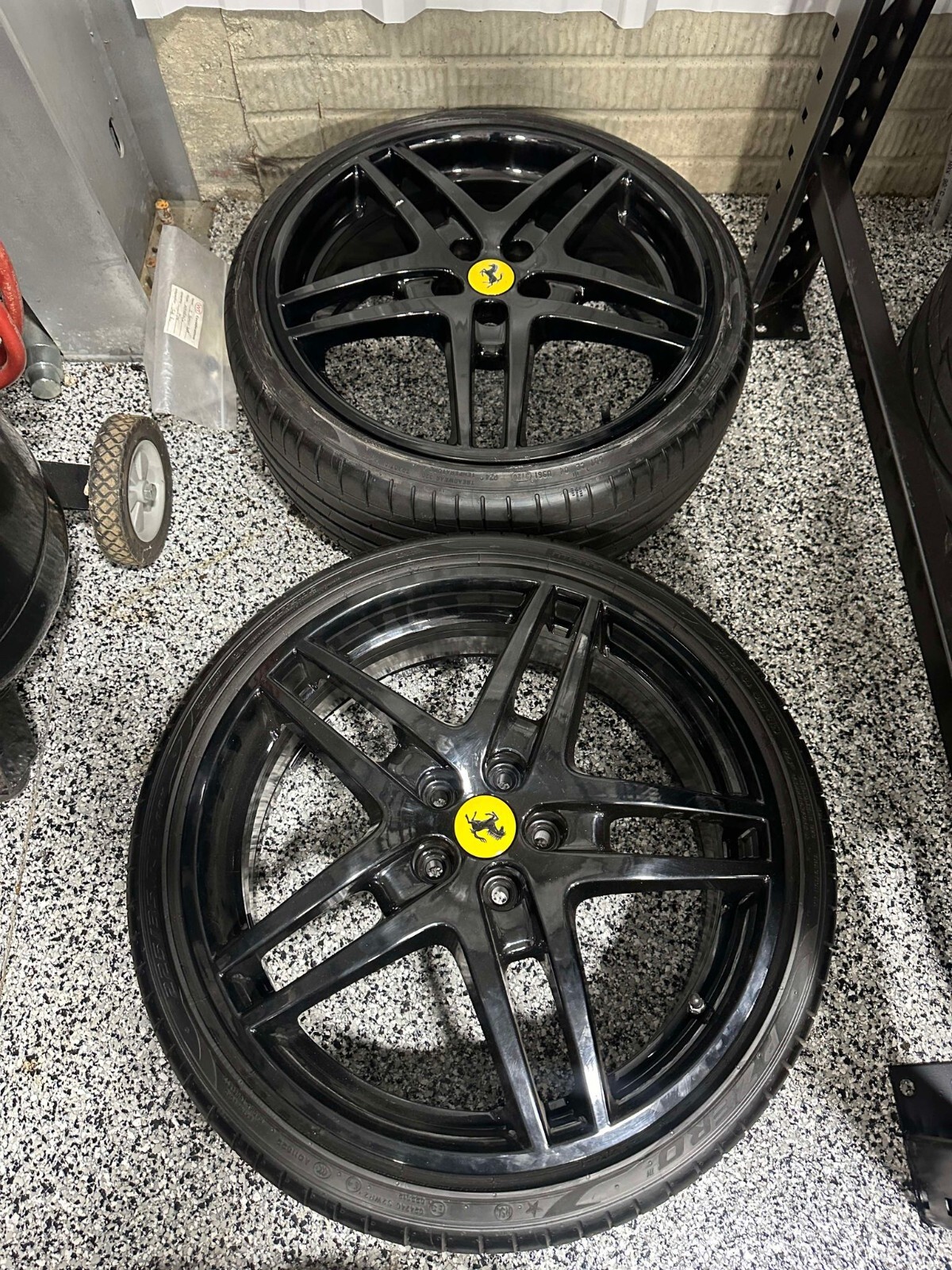 Genuine Ferrari F430 19 inch Factory Wheels with Bridgestone Potenza Tires