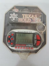 Excalibur Texas Hold Em Poker Handheld Electronic Game NEW Casino Keychain Games