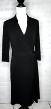 H by Halston Maxi Wrap Dress In Black Size Medium