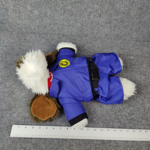 Build A Bear Dog Plush Puppy Ski Suit Winter Sports Shaggy Sheep Dog Stuffed Toy - Picture 10 of 11