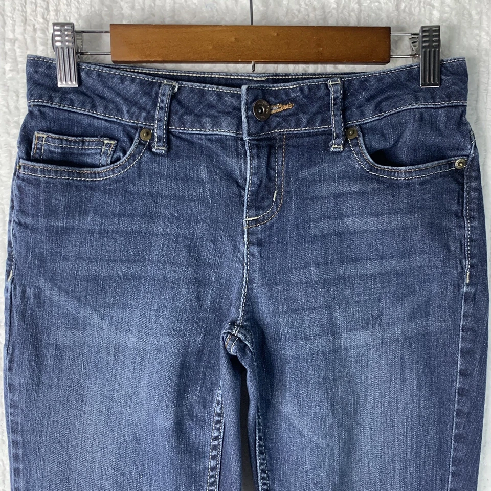 Pantalones de mezclilla para mujer Simply Vera Wang 2 de pierna recta elásticos al tacto suave Foto 2 de 4