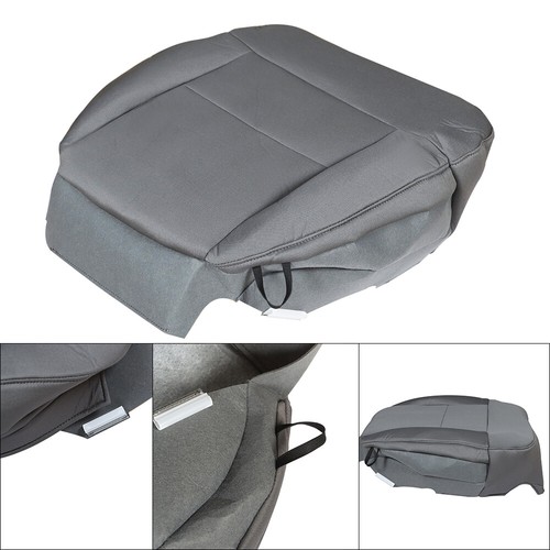 Cubierta de asiento gris de repuesto inferior de tela del lado del conductor apta para Ford F150 2004-2008 - Imagen 6 de 10