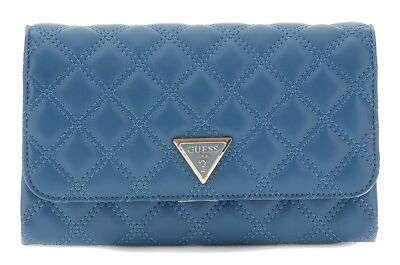 GUESS Giully Mini Xbody Flap Organizer Umhängetasche Tasche Slate blau