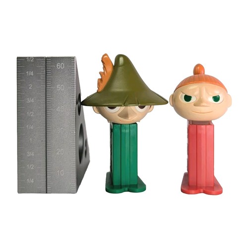 Mini PEZ Figure Moomin Bandai 2005 Set of 2 Snufkin & Little My Unused Japan - Picture 8 of 8