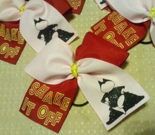 New Sing Rosita Shake it off pink red tic-toc large hair cheer bow event school