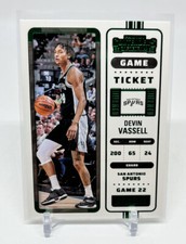 2022-23 Panini Contenders Devin Vassell Game Ticket Green #78