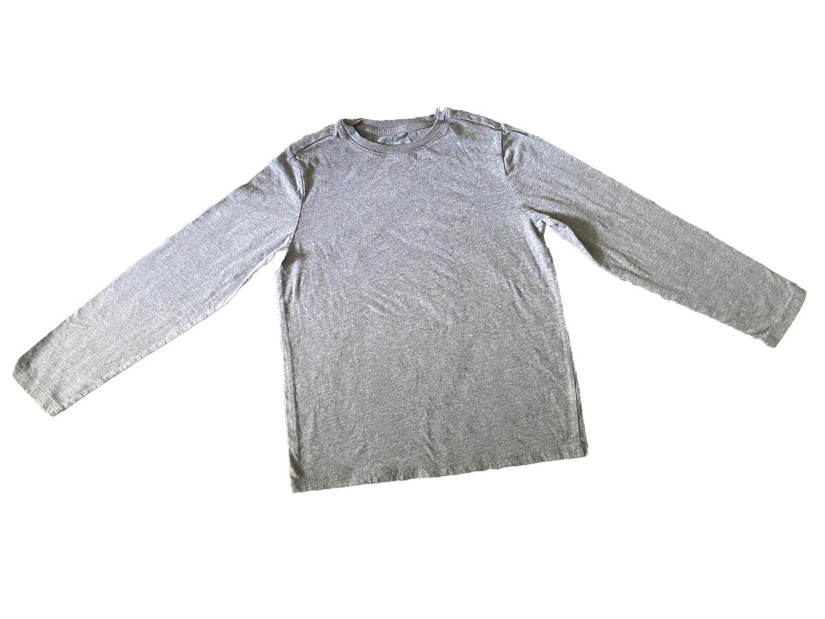 Cat & Jack Boys Long Sleeve Gray Long Sleeve T-Shirt ML(10/12) | eBay