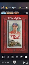 Topps Bunt 22 Allen Ginter 22 Shane Bieber Red Framed Mini Signature Iconic DIGI