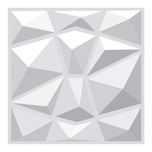 Wasserdichte PVC 3D Wandpaneele Diamant Stil Feuerfest Zuschneidbar Tapete Hintergrund - Bild 16 von 38