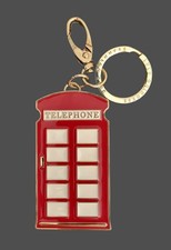 Lulu Guinness Telephone Box Keyring/ Bag Charm 