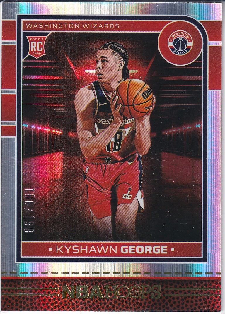 2024-25 Hoops #254 Kyshawn George Silver #/199