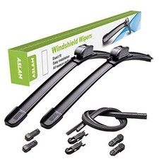 26 and 16 Front Windshield Wiper Blades 2 Pack Streak-Free Quiet Durable