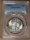 50c 1946-D Liberty Walking Silver Half Dollar PCGS MS64 Denver Mint * AvenueCoin
