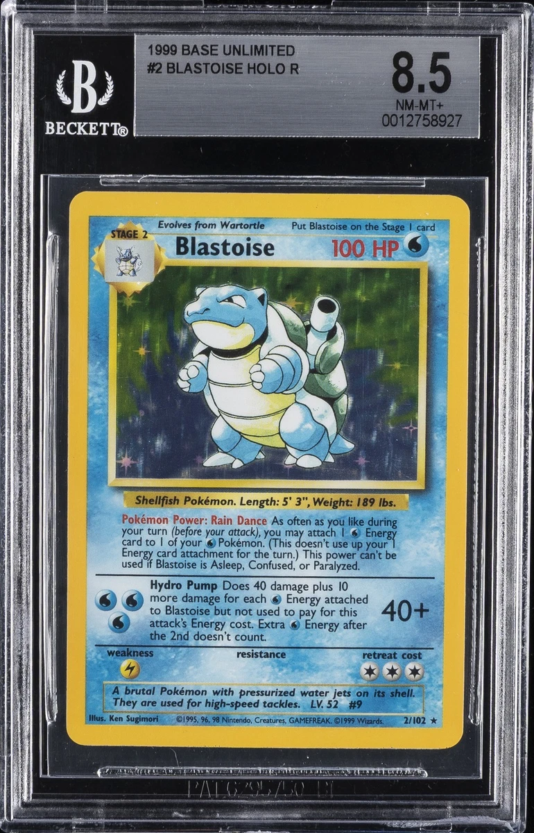 Pokémon TCG Base Set 2 8.5 Graded Individual Trading Card Games