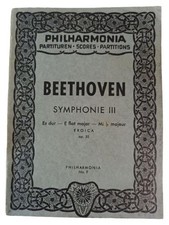 Beethoven 3. Symphonie Eroica op. 55 Partitur Noten Taschenbuch Philharmonia