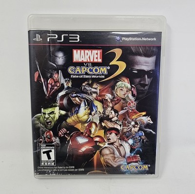 Marvel vs Capcom 3 Fate of Two Worlds PS3 Complete CIB w/ Manual Tested Working