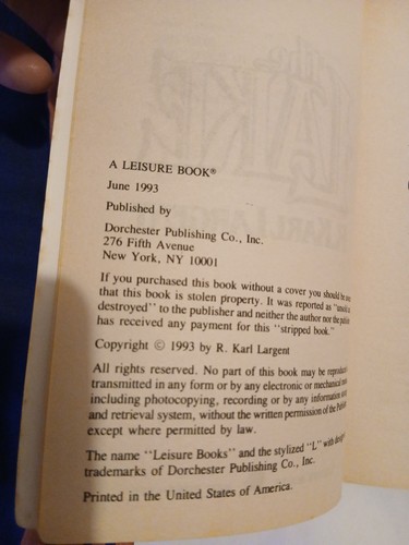 The Lake By R. Karl Largent, Paperback Rare Horror Book Novel 1993 Scary King - Picture 4 of 4