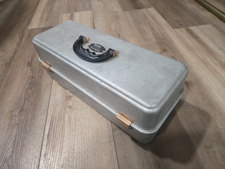 Boîte à Pêche Vintage UMCO Modèle 173 - Aluminium 3 Tiroirs - Made In USA
