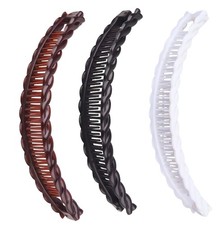 3Pcs Banana Clip Vintage Hair Clips Set Claw for Thick Hair, Multicolor