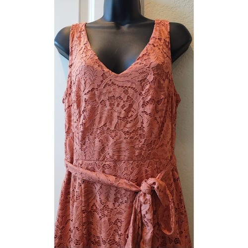 Taylor Women Sleeveless Lace Tiered Midi Dress Size 8 - Picture 2 of 14