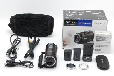 [MINT in Box] Sony HDR-CX590V Full HD Digital Camcorder Handycam Brown JAPAN