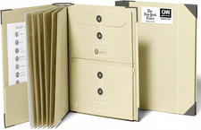 Folio™ 2025 Document Organizer | Premium Acid-Free Accordion Binder (Slate)