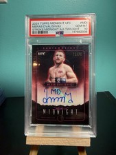 2024 Topps Midnight UFC Merab Dvalishvili Stroke of Midnight Auto /75 PSA 10
