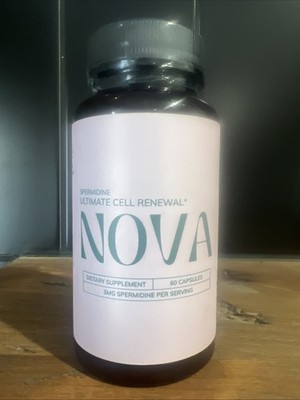 Nova Ultimate Cell Renewal Spermidine Supplements 60 Capsules Exp 7/2026 New!
