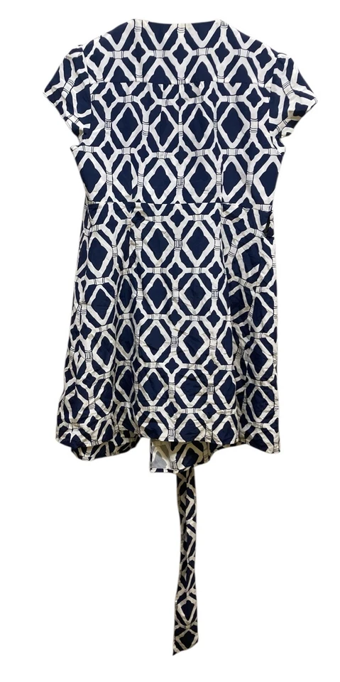 Lilly Pulitzer Dress 10 Blue Open Tie Belt Wrap - Image 3 of 4