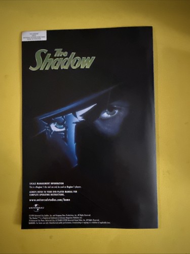THE SHADOW (DVD 1994) ALEC BALDWIN - LIKE NEW CONDITION W/INSERT - FREE SHIPPING - Picture 8 of 9