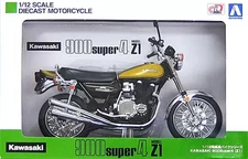 1/12 Scale Kawasaki 900Super4 Z1 (Yellow Ball) Diecast Car "Complete Bike S