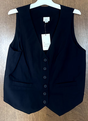Mens Black Suit Vest Multiple Sizes A New Day Brand 23A