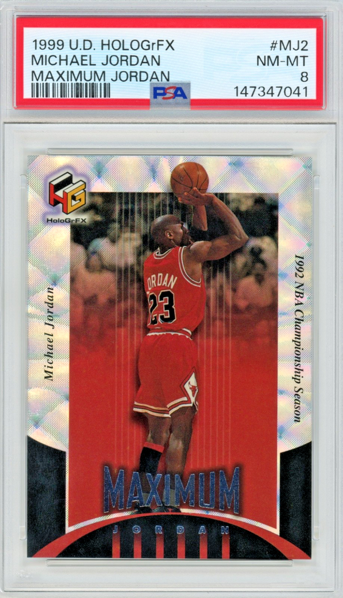 1999 UD HOLOGrFX MAXIMUM JORDAN #MJ2 MICHAEL JORDAN 90's INSERT