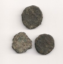 #A1021 Dealerzy Partia 3 roztoczy wdowy lub miedziane monety ze Cesarstwa Rzymskiego Hoard