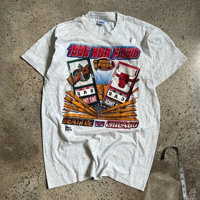 Size Large - 1996 NBA Finals   Seattle Vs Chicago   Pro Player DEADSTOCK Tee
