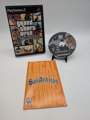 Grand Theft Auto: San Andreas (Sony PlayStation 2, 2004) Complete 