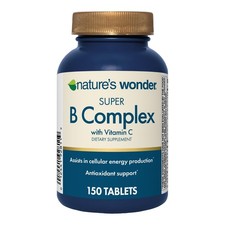 Nature's Wonder Super B Complex with Vitamin C, B12,  Folic Acid  ...