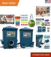 No Waste Poultry Feeder  3 Gallon Cup Waterer - Perfect for Busy Chicken Owners