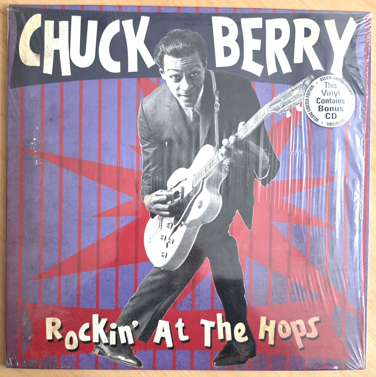 Chuck Berry Rockin' At The Hops LP & CD (Vipvop 009) Red Vinyl Reissue PLAYED