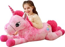 Giant Unicorn Stuffed Animal Plush Toys, Licorne Soft Toy Large Cute Huge Big Si