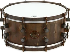 A&F Drum Company A&F'ers Bell Series Raw Brass Snare Drum - 6.5 x 14-inch