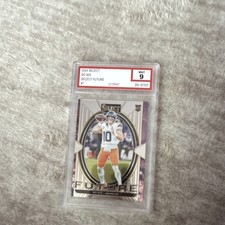 2024 Panini Select Bo Nix Select Future Rookie #7 Broncos Graded 9 Iconic
