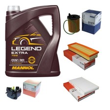 MAHLE Inspektionspaket 5 L MANNOL Legend Extra 0W-30 für Peugeot 307 SW 3H 1.6
