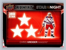 2021-22 Upper Deck Credentials - Star of the Night Chris Kreider #3S-8