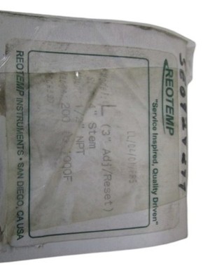 REOTEMP BIMETAL THERMOMETER 200 TO 1000F  LL/04/01/F85 NSNP